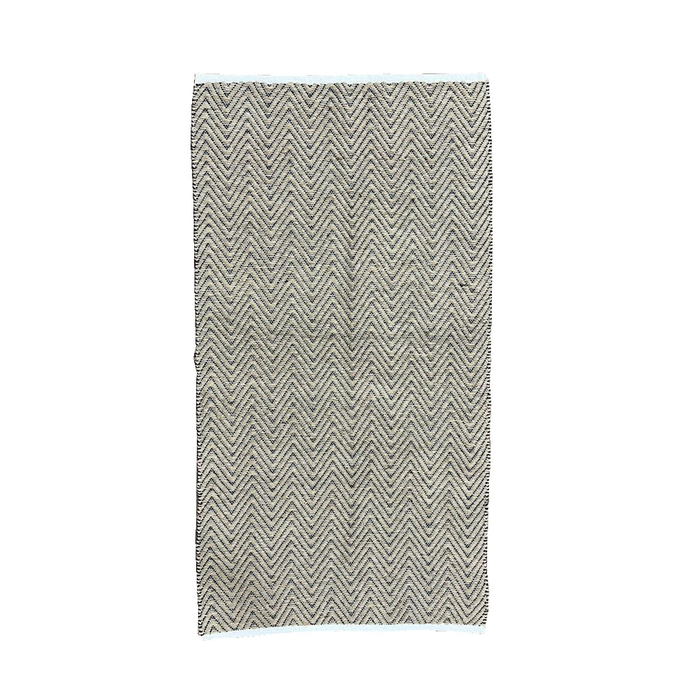 UMA ΧΑΛΙ ΔΙΑΔΡΟΜΟΥ 70x140cm ΓΙΟΥΤΑ ΜΠΕΖ ΜΑΥΡΟ ΒΑΜΒΑΚΙ