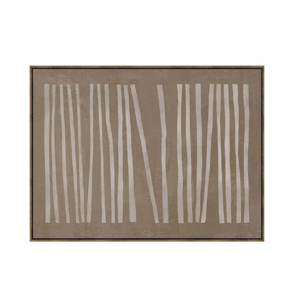 RAYA A ΠΙΝΑΚΑΣ ΔΙΑΚΟΣΜΗΤΙΚΟΣ ΜΕ ΚΟΡΝΙΖΑ 90x120x4cm ΚΑΜΒΑΣ ΚΑΦΕ ΜΠΕΖ ΞΥΛΟ ΦΥΣΙΚΟ