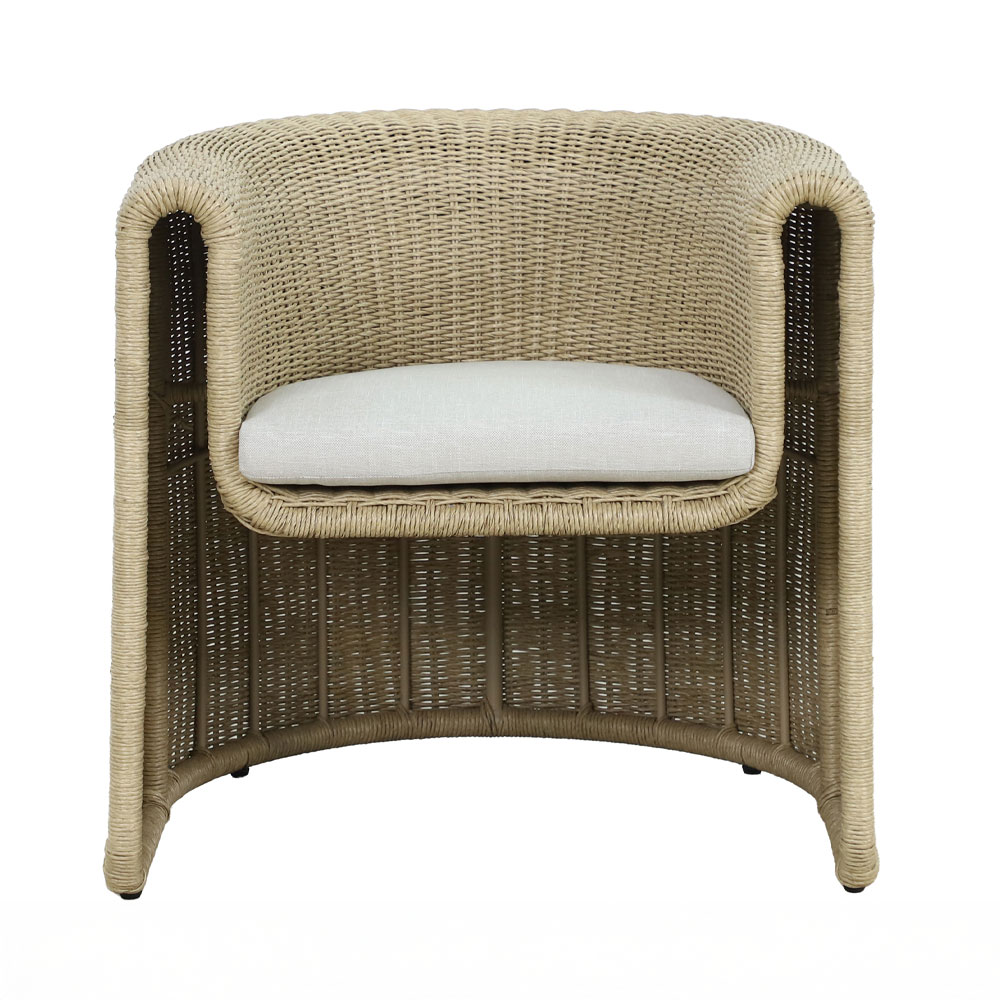 NADINE ΠΟΛΥΘΡΟΝΑ ΜΕ ΜΠΡΑΤΣΟ ΛΕΥΚΟ 69x72x72cm