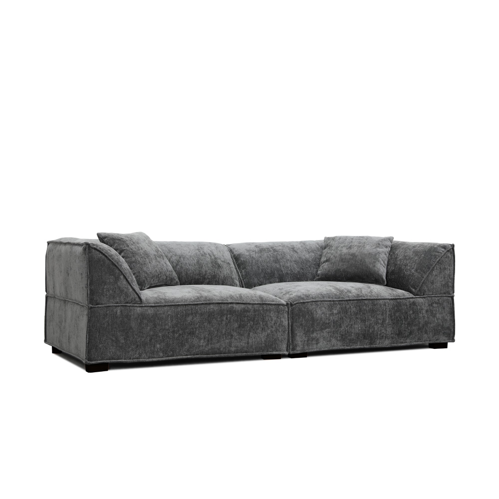 RULER ΚΑΝΑΠΕΣ 3ΘΕΣΙΟΣ ΓΚΡΙ 243x101x69cm