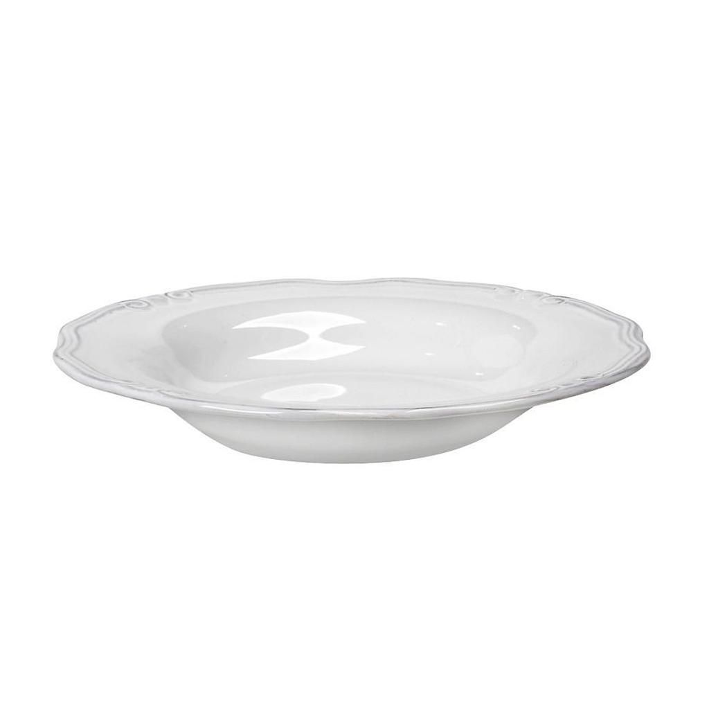 ΣΕΤ ΤΩΝ 6 TIFFANY ΠΙΑΤΟ STONEWARE ΒΑΘΥ ΛΕΥΚΟ 24εκ. - Espiel - RSW102K6