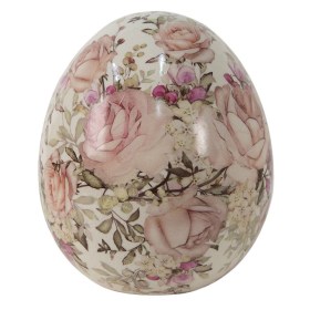 6ce1415l-figurine-egg-o-14x16-cm-pink-ceramic-flowers-round-home-accessories